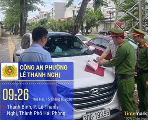 Công an phường Lê Thanh Nghị quyết tâm lập lại trật tự đô thị trên 70/70 tuyến phố
